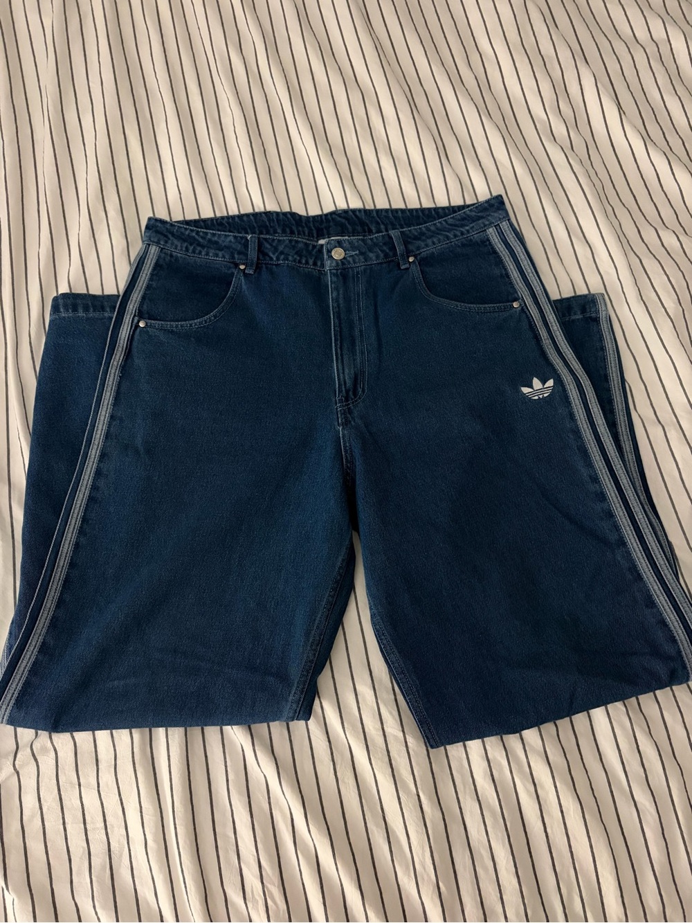 Adidas Originals Adicolor Firebird Denim 3 Stripe Jeans